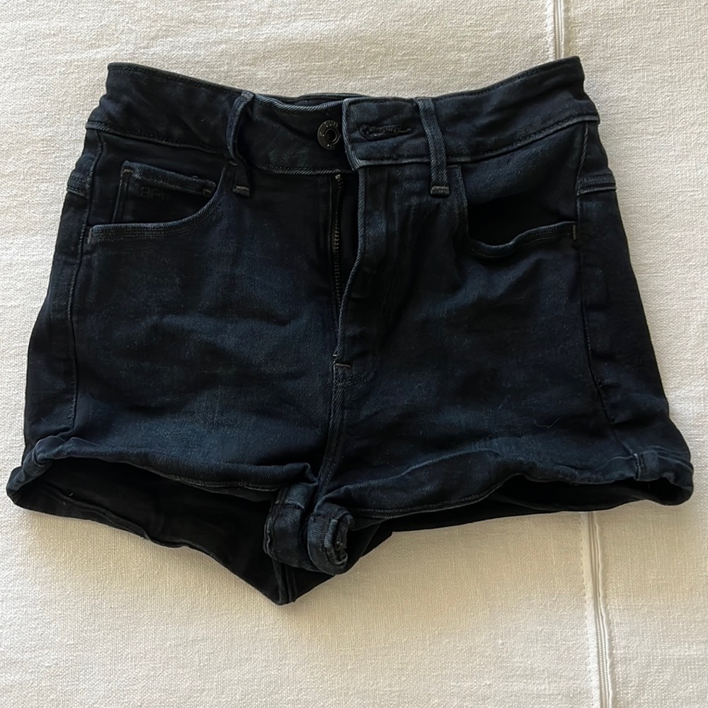 G-star raw high waist denim shorts